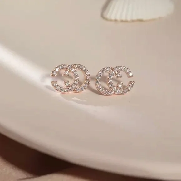 Cc Zircon Crystal Earrings - Picture 8 of 12